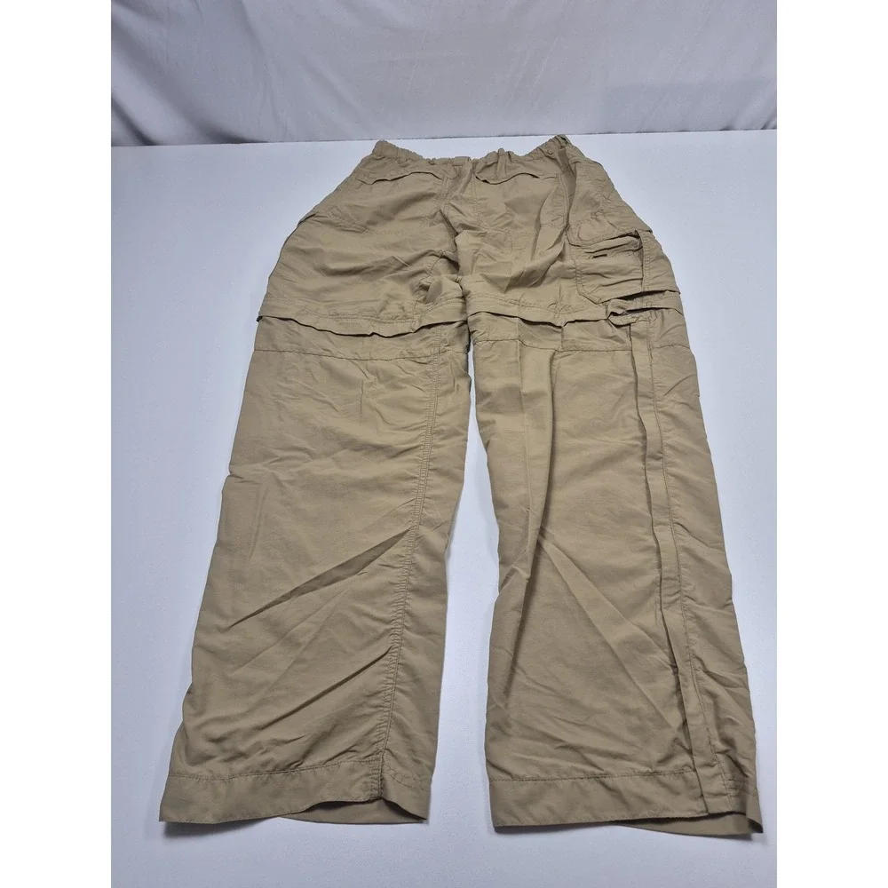 REI Convertible Pants Mens 32x32 Beige Nylon Zip Off Hiking UPF 50+ Outdoor